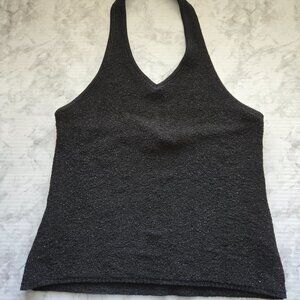 Brand New (Yes, that's the brand name) Vintage  Women's Halter Top Sz L Black